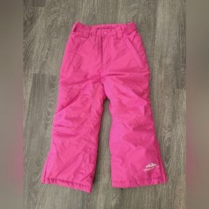 Eddie Bauer kids' pink snowpants, size XS
